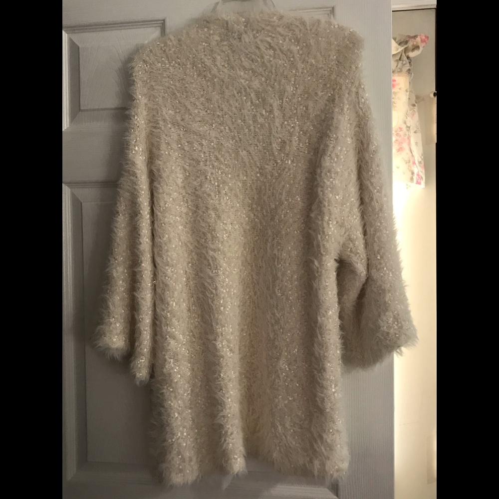 Catherine Malandrino ribbon& eyelash knit cardigan - Picture 6 of 16